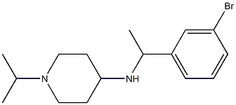 N-[1-(3-bromophenyl)ethyl]-1-(propan-2-yl)piperidin-4-amine Struktur