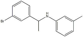 N-[1-(3-bromophenyl)ethyl]-3-methylaniline Struktur