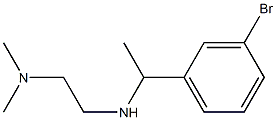 N'-[1-(3-bromophenyl)ethyl]-N,N-dimethylethane-1,2-diamine Struktur