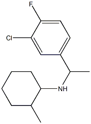 N-[1-(3-chloro-4-fluorophenyl)ethyl]-2-methylcyclohexan-1-amine Struktur