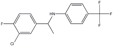 N-[1-(3-chloro-4-fluorophenyl)ethyl]-4-(trifluoromethyl)aniline Struktur