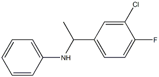 N-[1-(3-chloro-4-fluorophenyl)ethyl]aniline Struktur