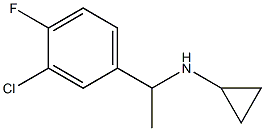 N-[1-(3-chloro-4-fluorophenyl)ethyl]cyclopropanamine Struktur