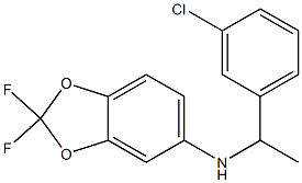 N-[1-(3-chlorophenyl)ethyl]-2,2-difluoro-2H-1,3-benzodioxol-5-amine Struktur