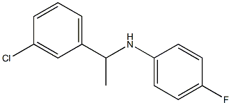 N-[1-(3-chlorophenyl)ethyl]-4-fluoroaniline Struktur