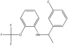 N-[1-(3-fluorophenyl)ethyl]-2-(trifluoromethoxy)aniline Struktur