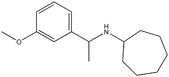 N-[1-(3-methoxyphenyl)ethyl]cycloheptanamine Struktur