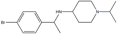 N-[1-(4-bromophenyl)ethyl]-1-(propan-2-yl)piperidin-4-amine Struktur