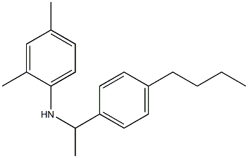 N-[1-(4-butylphenyl)ethyl]-2,4-dimethylaniline Struktur