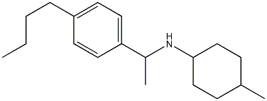 N-[1-(4-butylphenyl)ethyl]-4-methylcyclohexan-1-amine Struktur