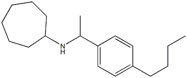 N-[1-(4-butylphenyl)ethyl]cycloheptanamine Struktur