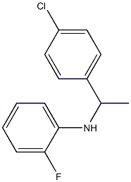 N-[1-(4-chlorophenyl)ethyl]-2-fluoroaniline Struktur