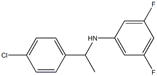 N-[1-(4-chlorophenyl)ethyl]-3,5-difluoroaniline Struktur