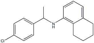 N-[1-(4-chlorophenyl)ethyl]-5,6,7,8-tetrahydronaphthalen-1-amine Struktur