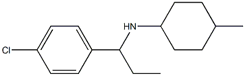 N-[1-(4-chlorophenyl)propyl]-4-methylcyclohexan-1-amine Struktur