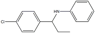 N-[1-(4-chlorophenyl)propyl]aniline Struktur