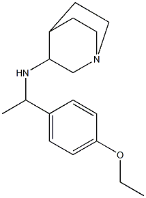 N-[1-(4-ethoxyphenyl)ethyl]-1-azabicyclo[2.2.2]octan-3-amine Struktur