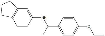 N-[1-(4-ethoxyphenyl)ethyl]-2,3-dihydro-1H-inden-5-amine Struktur