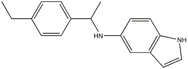 N-[1-(4-ethylphenyl)ethyl]-1H-indol-5-amine Struktur