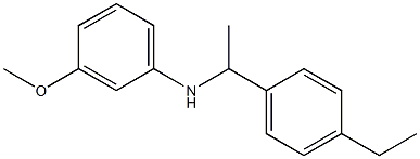 N-[1-(4-ethylphenyl)ethyl]-3-methoxyaniline Struktur