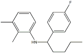 N-[1-(4-fluorophenyl)pentyl]-2,3-dimethylaniline Struktur