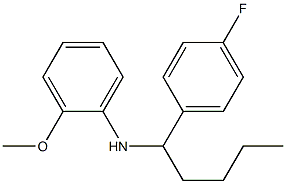 N-[1-(4-fluorophenyl)pentyl]-2-methoxyaniline Struktur