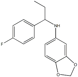 N-[1-(4-fluorophenyl)propyl]-2H-1,3-benzodioxol-5-amine Struktur