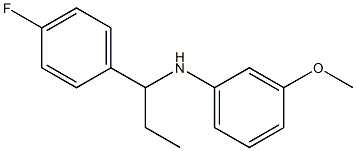 N-[1-(4-fluorophenyl)propyl]-3-methoxyaniline Struktur