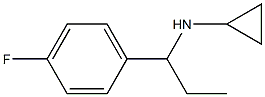 N-[1-(4-fluorophenyl)propyl]cyclopropanamine Struktur