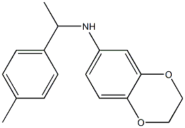 N-[1-(4-methylphenyl)ethyl]-2,3-dihydro-1,4-benzodioxin-6-amine Struktur