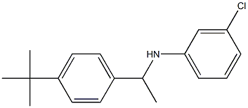 N-[1-(4-tert-butylphenyl)ethyl]-3-chloroaniline Struktur