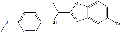 N-[1-(5-bromo-1-benzofuran-2-yl)ethyl]-4-(methylsulfanyl)aniline Struktur