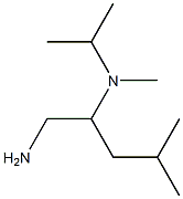 N-[1-(aminomethyl)-3-methylbutyl]-N-isopropyl-N-methylamine Struktur