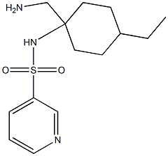 N-[1-(aminomethyl)-4-ethylcyclohexyl]pyridine-3-sulfonamide Struktur