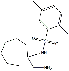 N-[1-(aminomethyl)cycloheptyl]-2,5-dimethylbenzene-1-sulfonamide Struktur