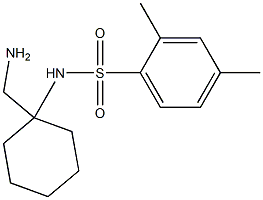 N-[1-(aminomethyl)cyclohexyl]-2,4-dimethylbenzene-1-sulfonamide Struktur