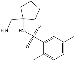 N-[1-(aminomethyl)cyclopentyl]-2,5-dimethylbenzene-1-sulfonamide Struktur