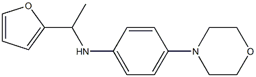 N-[1-(furan-2-yl)ethyl]-4-(morpholin-4-yl)aniline Struktur