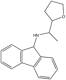 N-[1-(oxolan-2-yl)ethyl]-9H-fluoren-9-amine Struktur