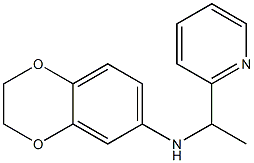 N-[1-(pyridin-2-yl)ethyl]-2,3-dihydro-1,4-benzodioxin-6-amine Struktur