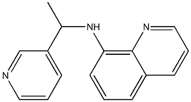 N-[1-(pyridin-3-yl)ethyl]quinolin-8-amine Struktur