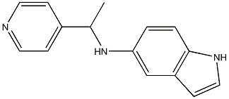 N-[1-(pyridin-4-yl)ethyl]-1H-indol-5-amine Struktur