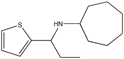 N-[1-(thiophen-2-yl)propyl]cycloheptanamine Struktur