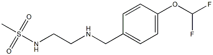 N-[2-({[4-(difluoromethoxy)phenyl]methyl}amino)ethyl]methanesulfonamide Struktur