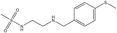 N-[2-({[4-(methylsulfanyl)phenyl]methyl}amino)ethyl]methanesulfonamide Struktur