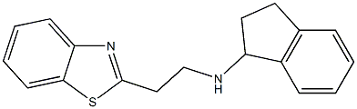 N-[2-(1,3-benzothiazol-2-yl)ethyl]-2,3-dihydro-1H-inden-1-amine Struktur