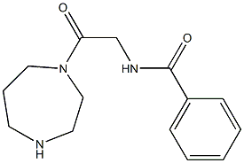 N-[2-(1,4-diazepan-1-yl)-2-oxoethyl]benzamide Struktur