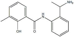 N-[2-(1-aminoethyl)phenyl]-2-hydroxy-3-methylbenzamide Struktur