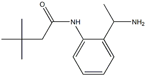 N-[2-(1-aminoethyl)phenyl]-3,3-dimethylbutanamide Struktur