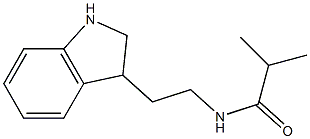 N-[2-(2,3-dihydro-1H-indol-3-yl)ethyl]-2-methylpropanamide Struktur